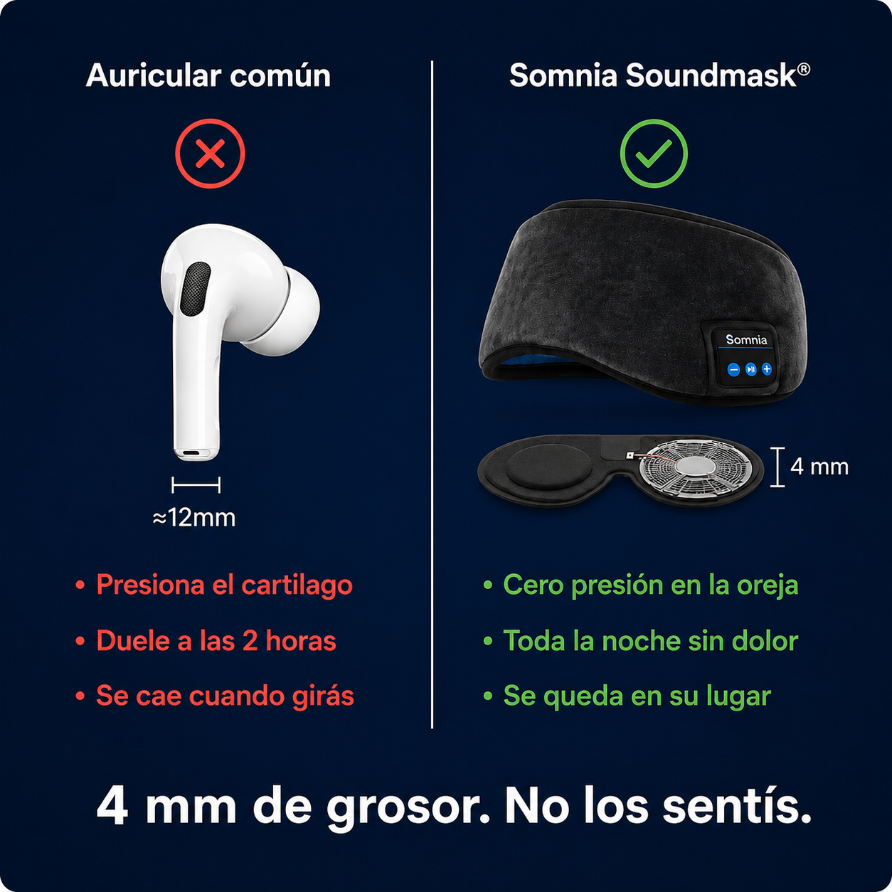 Antifaz Bluetooth Premium Somnia Sleepmask®